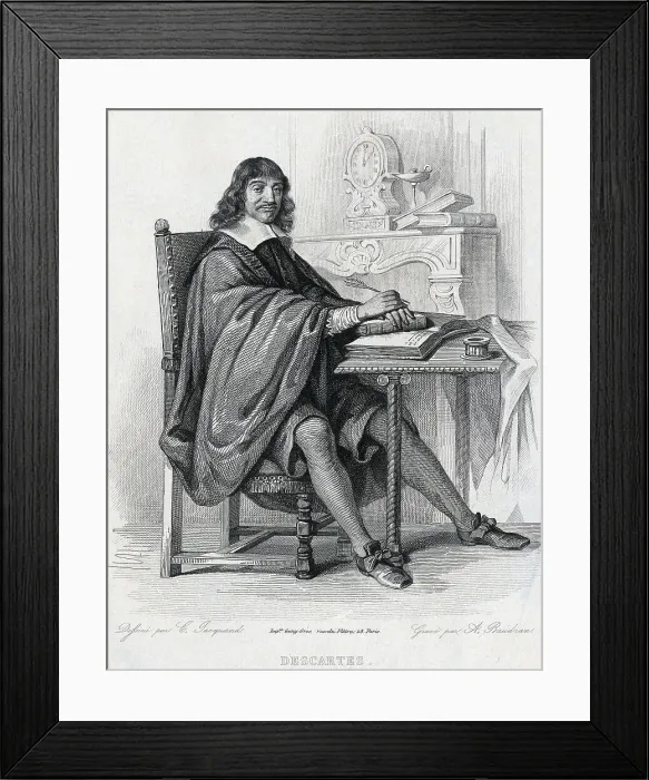 Framed Print : Portrait of Descartes Framed Print : Portrait of Descartes