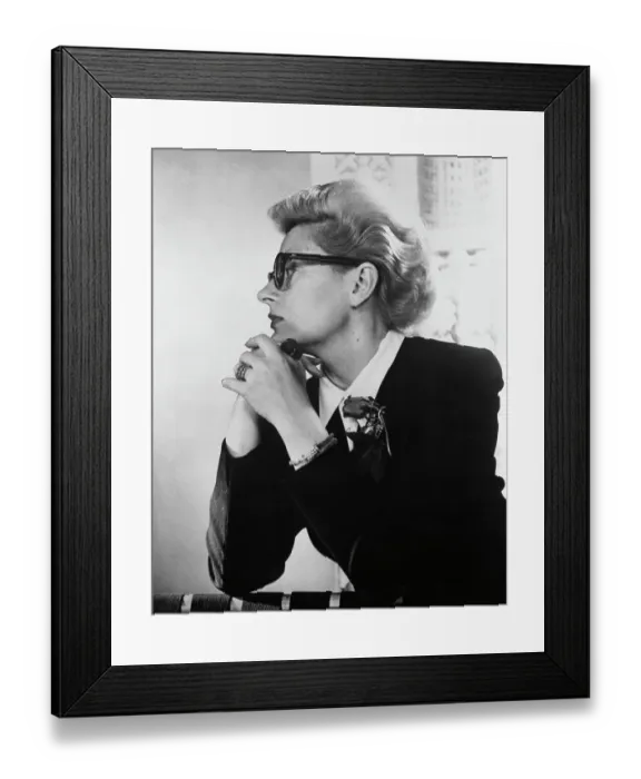 Framed Print : Portrait of Fleur Cowles Framed Print : Portrait of Fleur Cowles