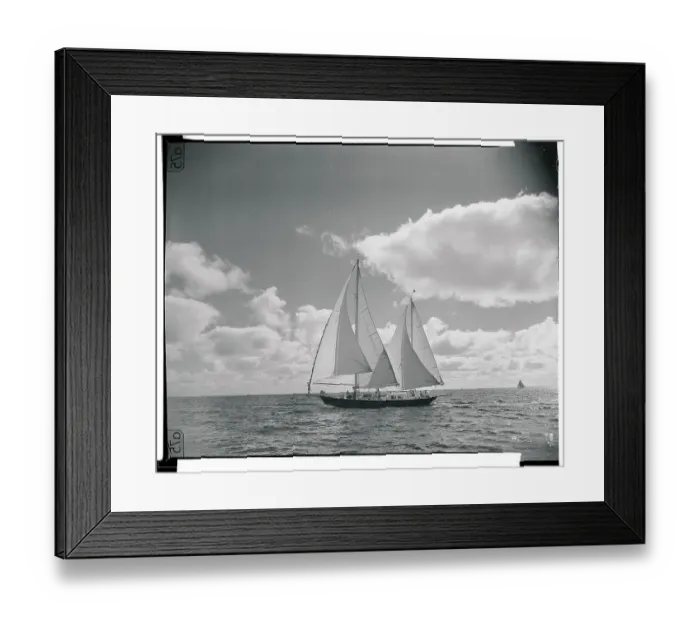 Framed Print : Malabar. The yacht Malabar, owned by Morgan Butler of Boston, Massachusetts Framed Print : Malabar. The yacht Malabar, owned by Morgan Butler of Boston, Massachusetts
