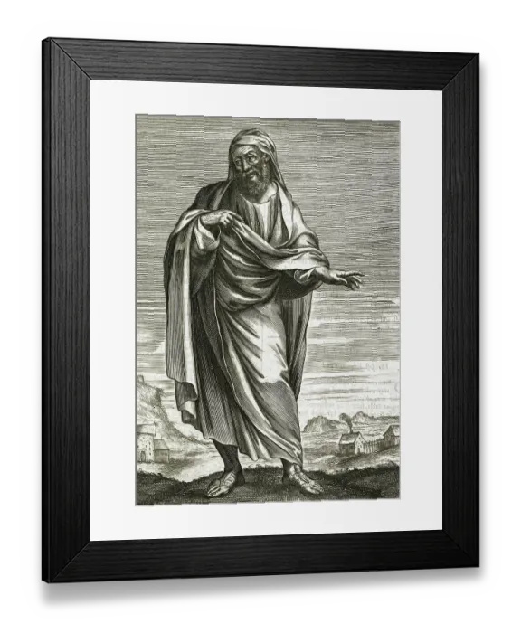 Framed Print : Portrait Of Philosopher Democritus Framed Print : Portrait Of Philosopher Democritus