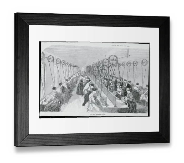 Framed Print : English Factory Employing Women Framed Print : English Factory Employing Women