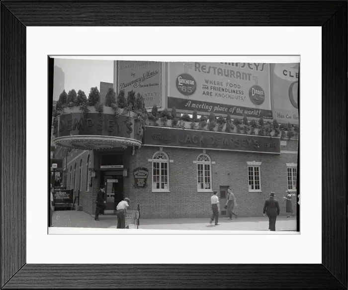 Framed Print : Entrance to Jack Dempsey's Restaurant Framed Print : Entrance to Jack Dempsey's Restaurant