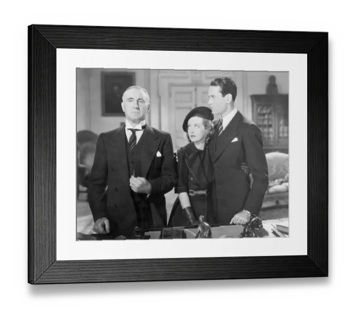 Framed Print : D Crisp / Bette Davis / Henry Fonda in Movie Framed Print : D Crisp / Bette Davis / Henry Fonda in Movie