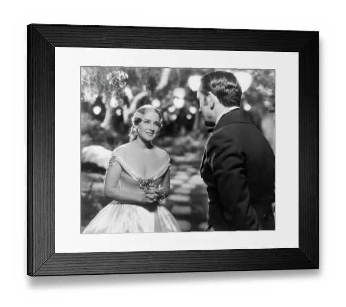 Framed Print : Norma Shearer & Frederic March In Movie Framed Print : Norma Shearer & Frederic March In Movie