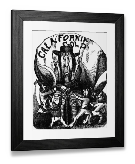 Framed Print : Miner Is Accosted Framed Print : Miner Is Accosted