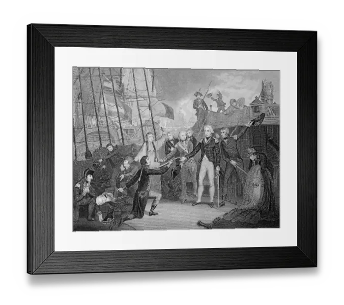 Framed Print : Spanish Surrender To Admiral Nelson Framed Print : Spanish Surrender To Admiral Nelson