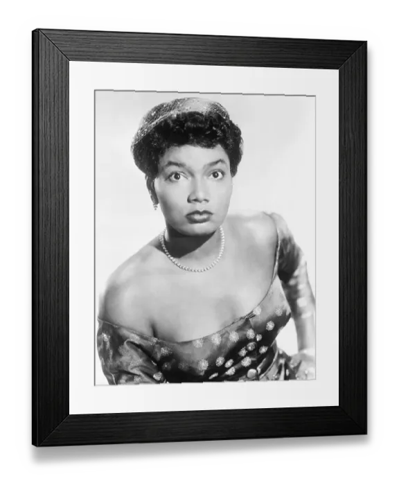 Framed Print : Pearl Bailey Wearing Pearl Necklace Framed Print : Pearl Bailey Wearing Pearl Necklace