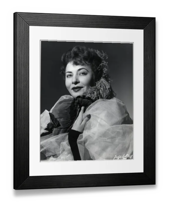 Framed Print : Opera Singer Ljuba Welitsch In Costume Framed Print : Opera Singer Ljuba Welitsch In Costume