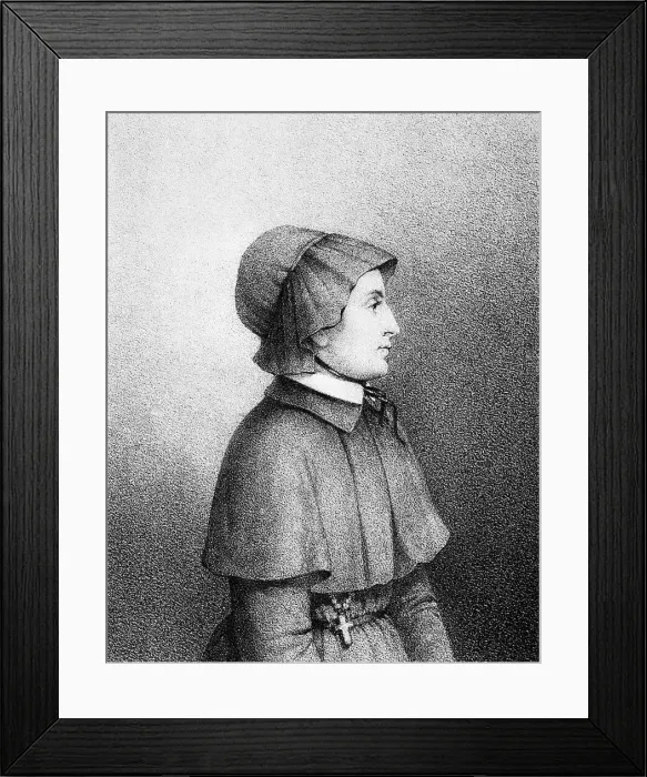 Framed Print : Engraving Of Elizabeth Seton Framed Print : Engraving Of Elizabeth Seton