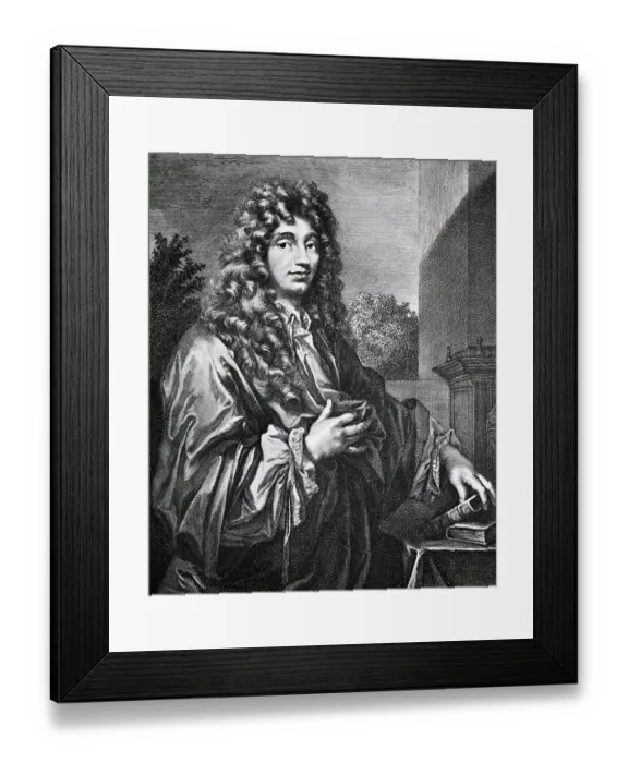 Framed Print : Christiaan Huygens Headshoulders Framed Print : Christiaan Huygens Headshoulders