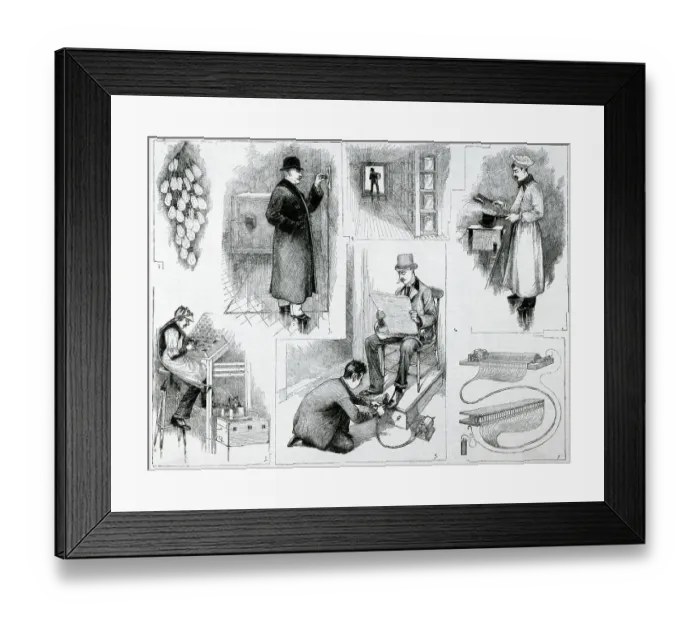 Framed Print : Early Uses of Electricity