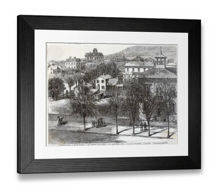 Framed Print : Brigham Young'S Residences Salt Lake Cit Framed Print : Brigham Young'S Residences Salt Lake Cit