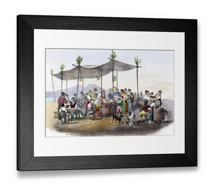 Framed Print : Macaroni Vendor In Market Place Framed Print : Macaroni Vendor In Market Place