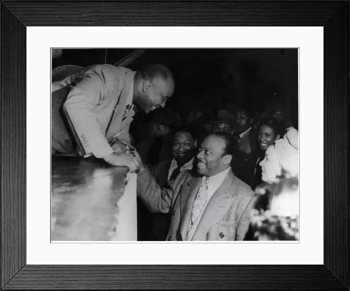 Framed Print : Count Basie Smiling Jimmie Lunceford Framed Print : Count Basie Smiling Jimmie Lunceford