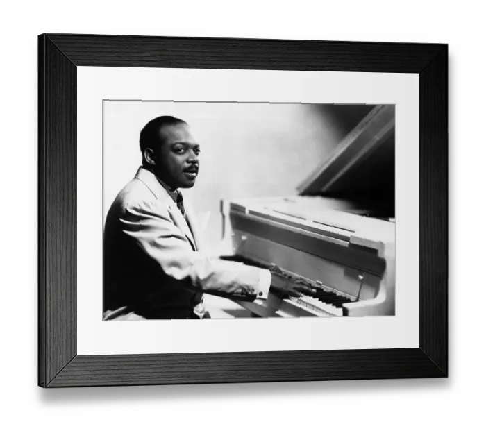 Framed Print : Count Basie Playing Piano