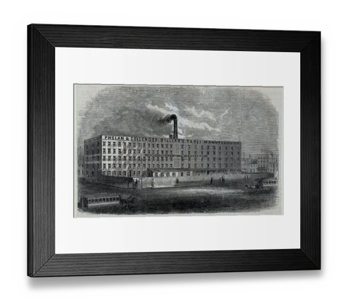 Framed Print : Billiard Factory Exterior