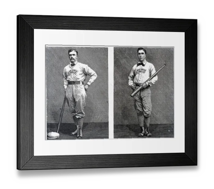 Framed Print : Engraving Of J.E.Clapp, Baseball Catcher Framed Print : Engraving Of J.E.Clapp, Baseball Catcher