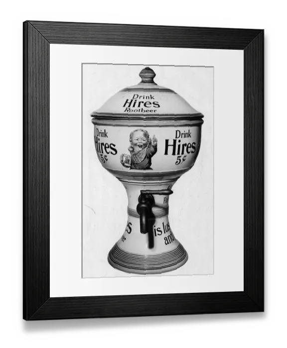 Framed Print : Hires Root Beer Dispenser Framed Print : Hires Root Beer Dispenser