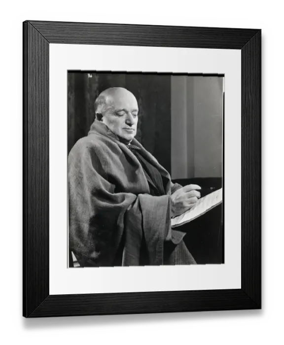 Framed Print : Erich Kleiber Lokking Over Sheet Music Framed Print : Erich Kleiber Lokking Over Sheet Music