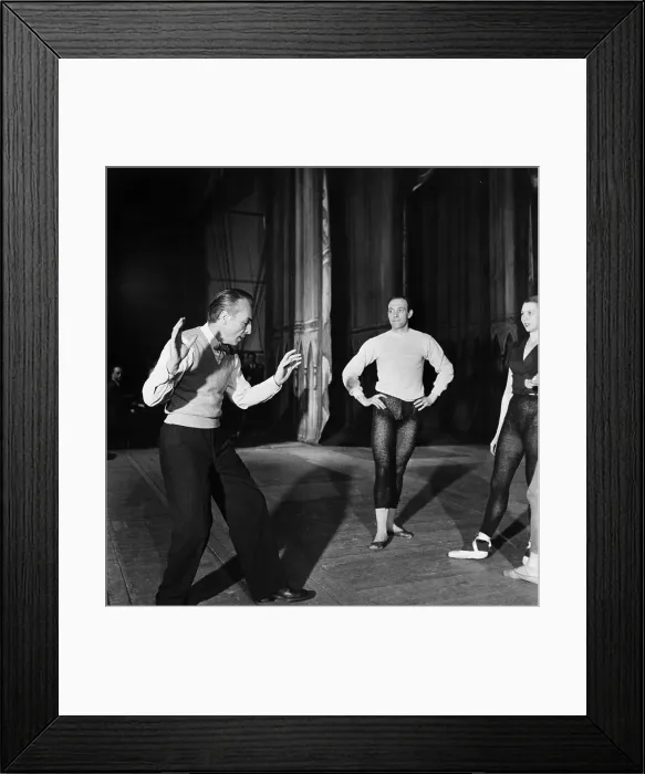 Framed Print : George Balanchine And John Field Framed Print : George Balanchine And John Field
