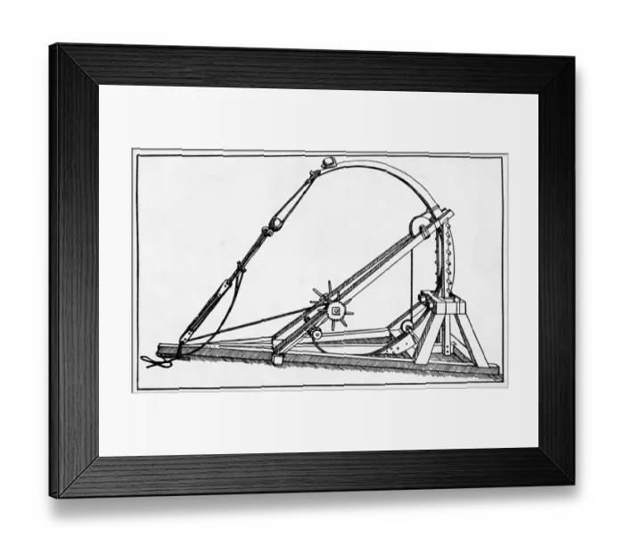 Framed Print : Ballista That Threw Two Stones Framed Print : Ballista That Threw Two Stones