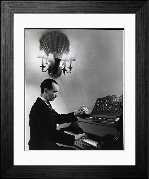 Framed Print : Sir Malcolm Sargent Seated At Piano Framed Print : Sir Malcolm Sargent Seated At Piano