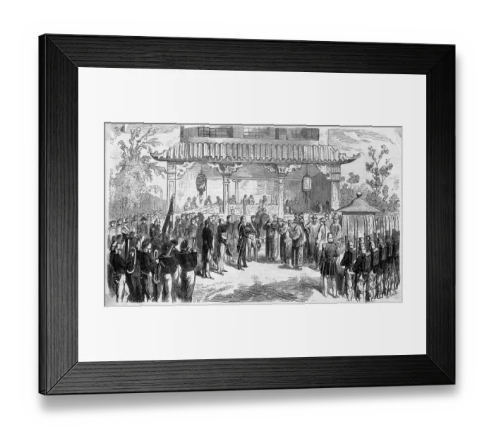Framed Print : Signing Of Treaty Of Tieutsin
