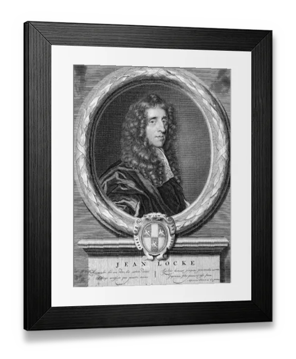 Framed Print : Engraving Of John Locke Framed Print : Engraving Of John Locke