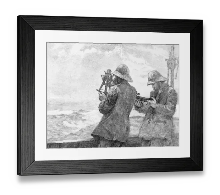 Framed Print : Eight Bells - Midday Observation by Winslow Homer Framed Print : Eight Bells - Midday Observation by Winslow Homer