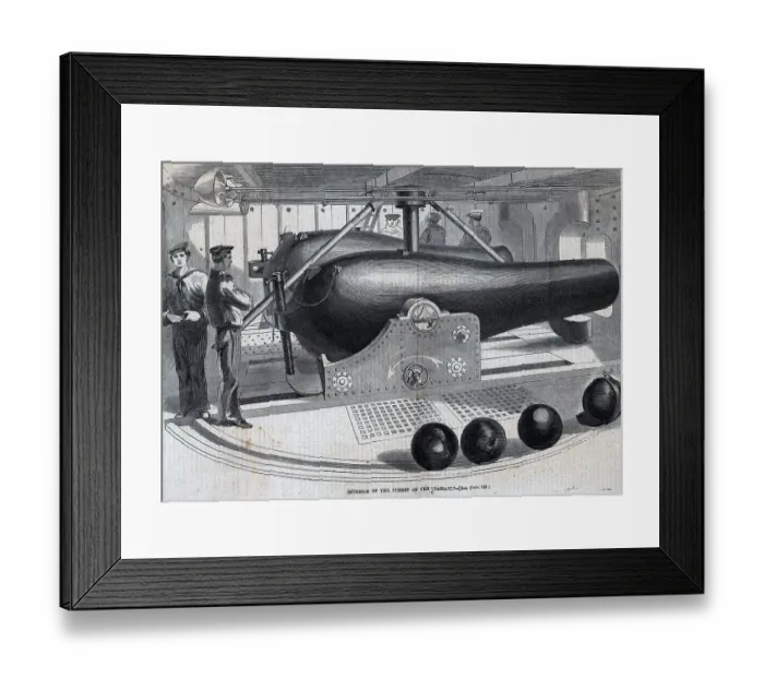 Framed Print : Cannon In Interior Of Turret Framed Print : Cannon In Interior Of Turret