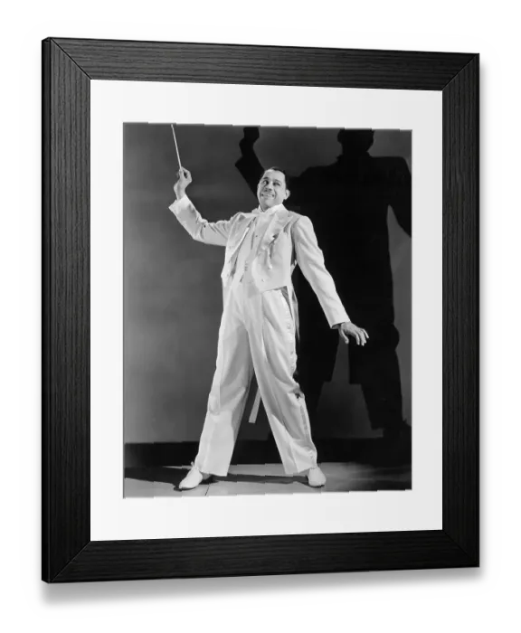 Framed Print : Cab Calloway Holding Baton Framed Print : Cab Calloway Holding Baton