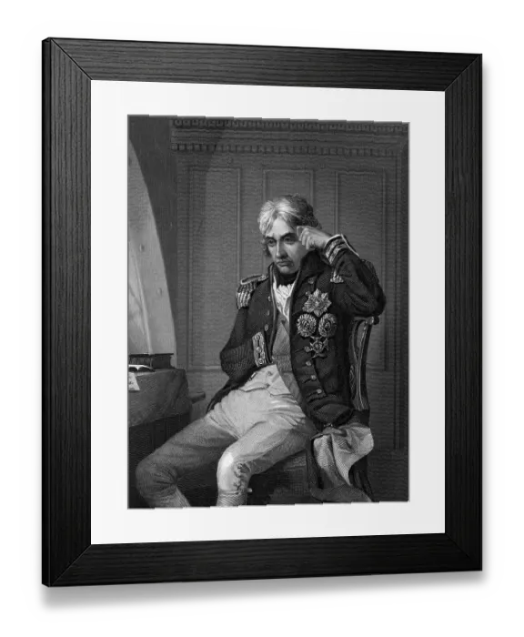 Framed Print : Portrait of Lord Horatio Nelson, British Naval Officer Framed Print : Portrait of Lord Horatio Nelson, British Naval Officer