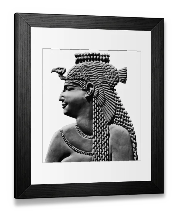 Framed Print : Egyptian Relief Of Cleopatra Vii