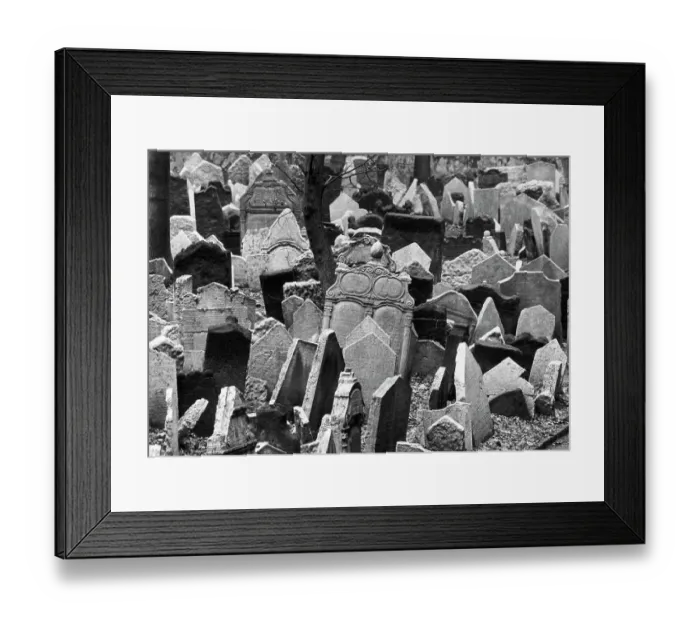 Framed Print : Headstones in the Prague Old Jewish Cemetery Framed Print : Headstones in the Prague Old Jewish Cemetery