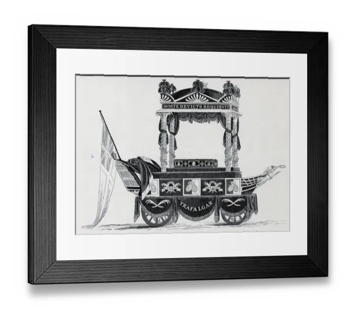 Framed Print : Funeral Car Of Lord Nelson Framed Print : Funeral Car Of Lord Nelson