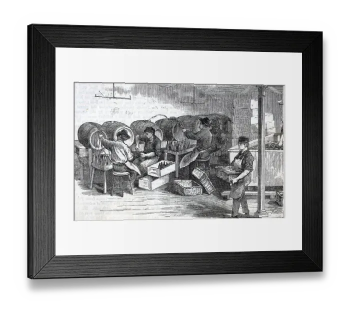 Framed Print : Bottling Lager In A Beer Factory Framed Print : Bottling Lager In A Beer Factory