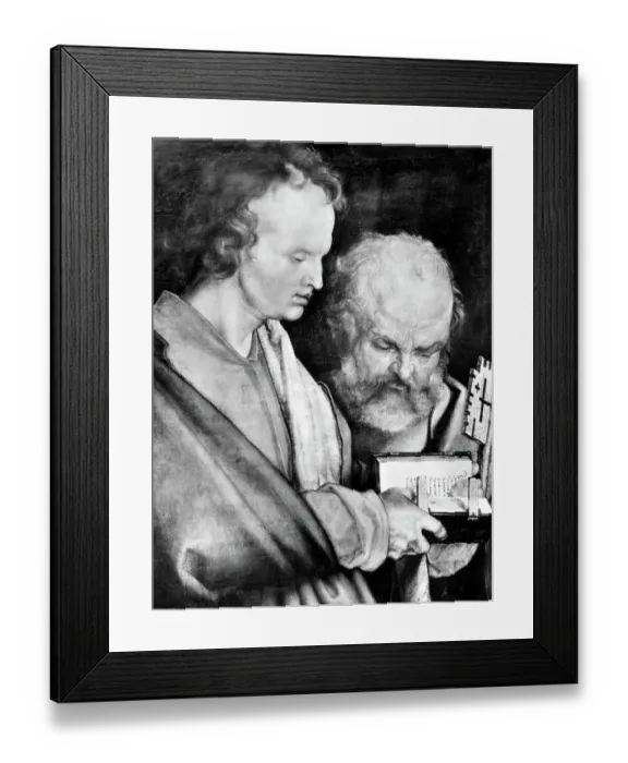 Framed Print : Detail / Painting;'Four Apostles, St.John Framed Print : Detail / Painting;'Four Apostles, St.John