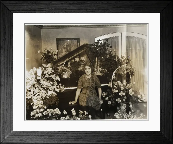 Framed Print : Mary Pickford Surrounded By Presents Framed Print : Mary Pickford Surrounded By Presents