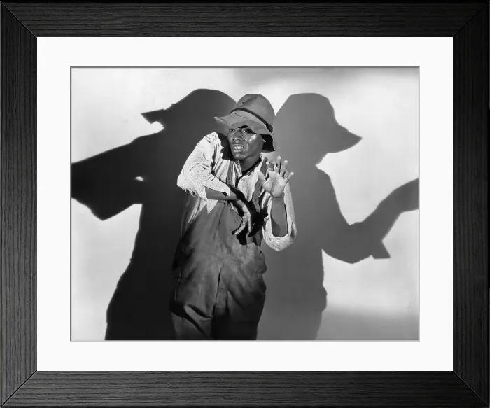 Framed Print : Stepin Fetchit In Sepia Fox Film Pose Framed Print : Stepin Fetchit In Sepia Fox Film Pose