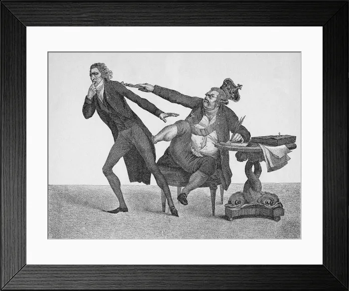 Framed Print : King George Iii Booting William Pitt Framed Print : King George Iii Booting William Pitt