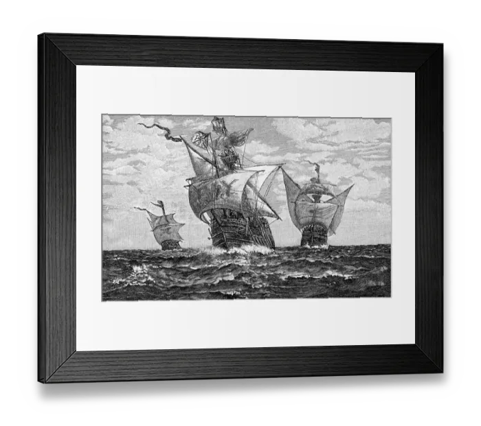 Framed Print : The Nina, Pinta, and Santa Maria Framed Print : The Nina, Pinta, and Santa Maria