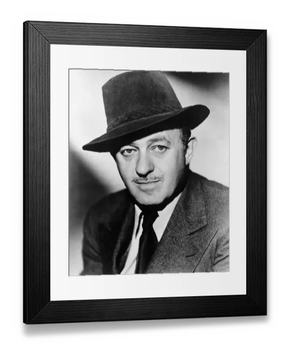Framed Print : Portrait Of Film Critic Ben Hecht Framed Print : Portrait Of Film Critic Ben Hecht