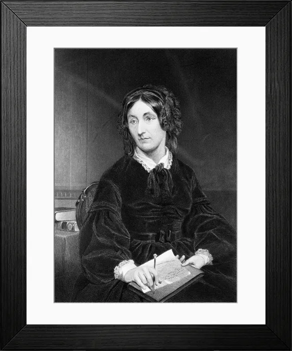 Framed Print : Mary Somerville Sits With Pen And Paper Framed Print : Mary Somerville Sits With Pen And Paper
