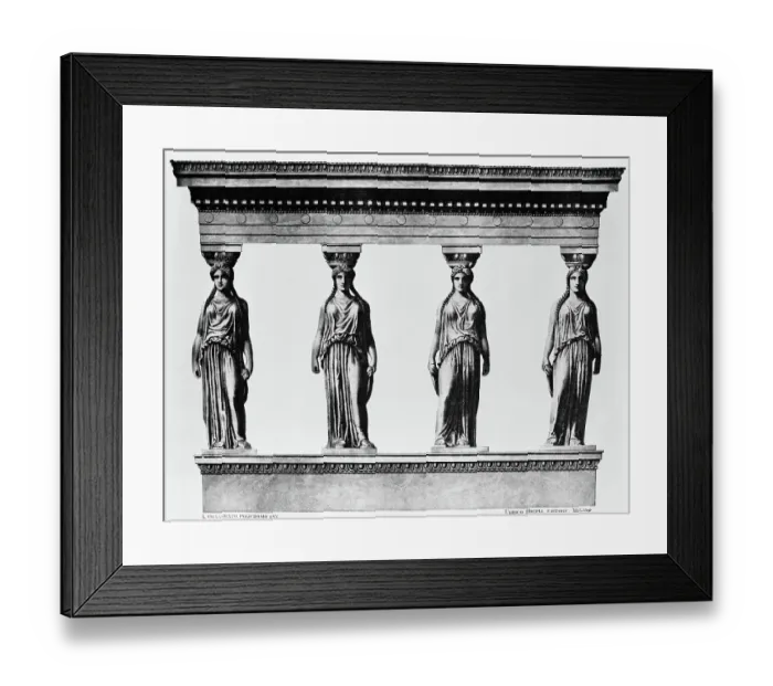 Framed Print : Caratids From Greek Temple Framed Print : Caratids From Greek Temple
