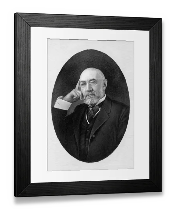 Framed Print : Portrait Of Merchant Isador Straus Framed Print : Portrait Of Merchant Isador Straus