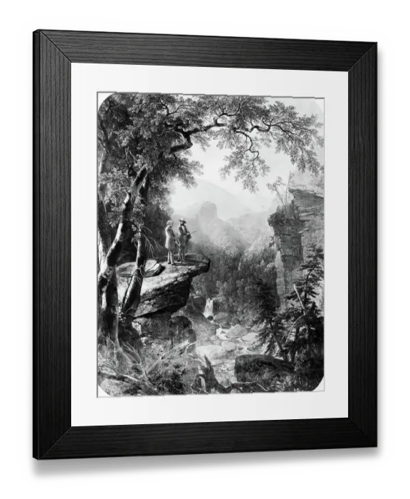 Framed Print : Painting; William Cullen Bryant; Catskil Framed Print : Painting; William Cullen Bryant; Catskil