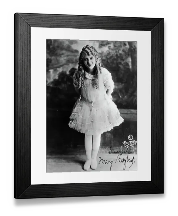Framed Print : Mary Pickford In Typical Pose Framed Print : Mary Pickford In Typical Pose