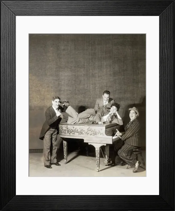 Framed Print : The Marx Brothers At The Piano Framed Print : The Marx Brothers At The Piano