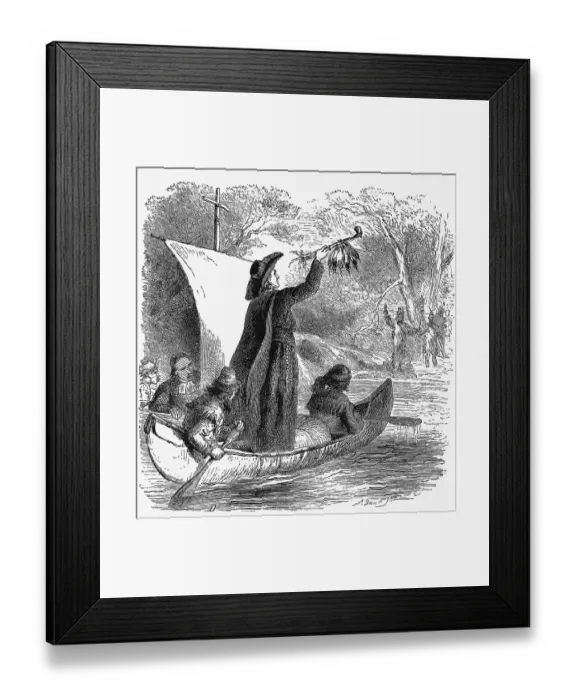 Framed Print : Marquette Sailing;Approach W / Peace Pipe