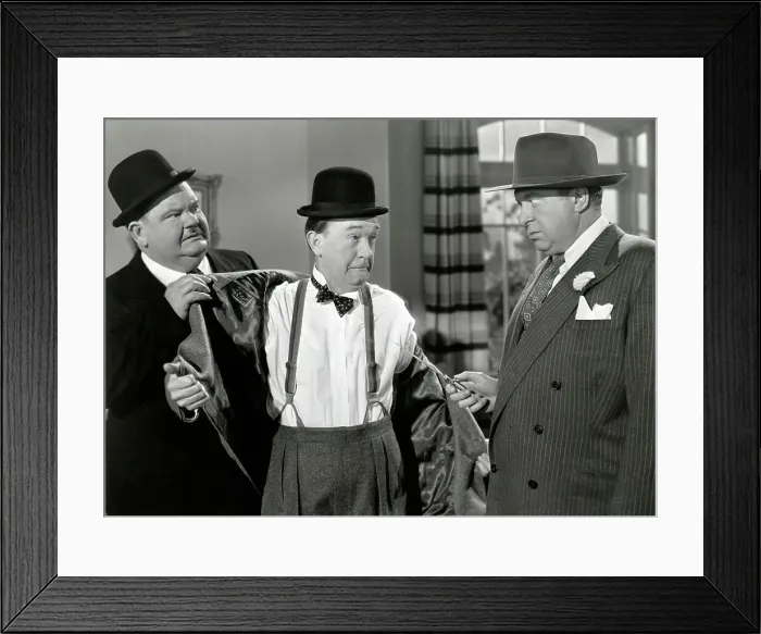 Framed Print : Laurel And Hardy In Movie Still Framed Print : Laurel And Hardy In Movie Still